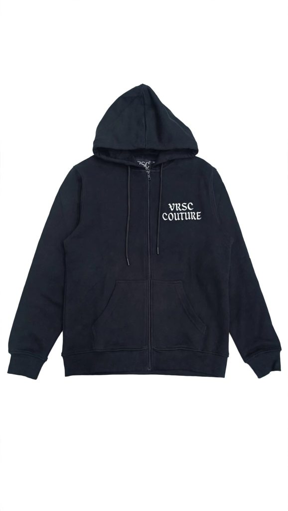 VRSC FELPA NERA ZIP