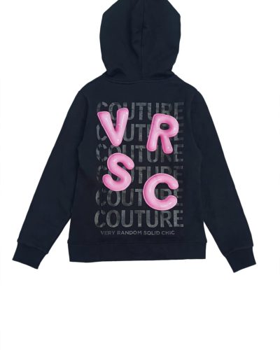 VRSC DONNA FELPA CAPPUCCIO NERA