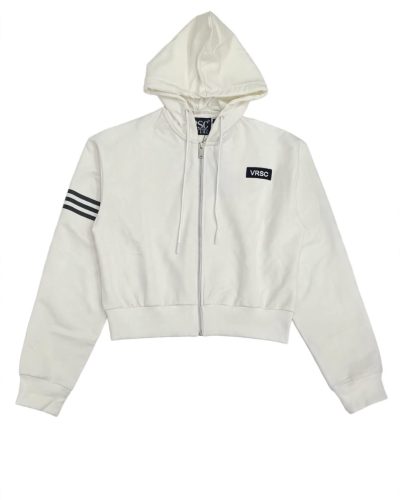 VRSC DONNA FELPA ZIP BIANCO